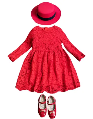 ALLOVIN Vintage A-Line Lace Dress