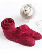 ALLOVIN 4pairs Cable Knit Cotton Leggings