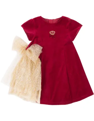 ALLOVIN Velvet Tulle Party Dress