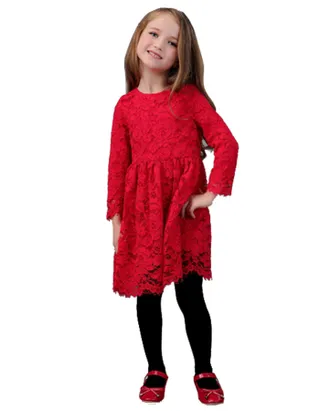 ALLOVIN Vintage A-Line Lace Dress