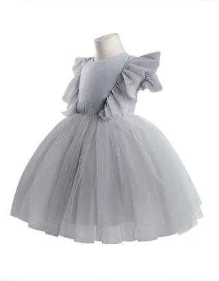 ALLOVIN Sheer back Party Dress