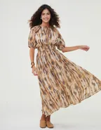 ALLOVIN The Jade Linen Dress