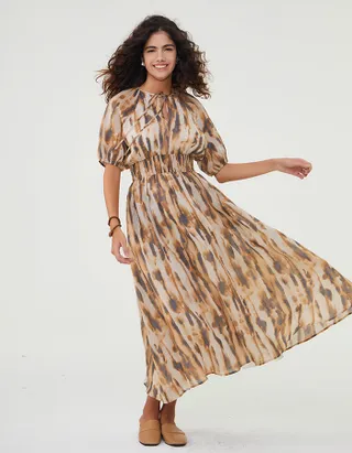 ALLOVIN The Jade Linen Dress