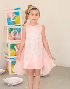 ALLOVIN Embroidery Shift Dress