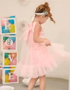 ALLOVIN Embroidery Shift Dress