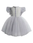 ALLOVIN Sheer back Party Dress