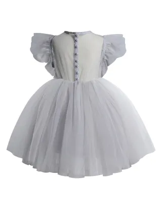 ALLOVIN Sheer back Party Dress