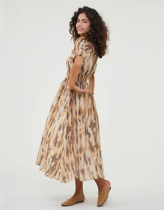 ALLOVIN The Jade Linen Dress