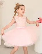 Toddler Girl Sequins Sleeveless Formal Ball Gown Party Dress