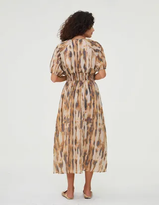 ALLOVIN The Jade Linen Dress