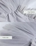 ALLOVIN Sheer back Party Dress