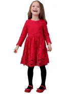 ALLOVIN Vintage A-Line Lace Dress