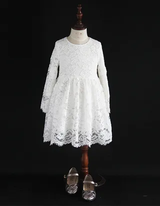 ALLOVIN Vintage A-Line Lace Dress