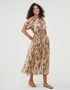 ALLOVIN The Jade Linen Dress