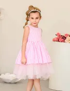Toddler Girl Sleeveless Spanish Tulle Princess Ball Party Dress