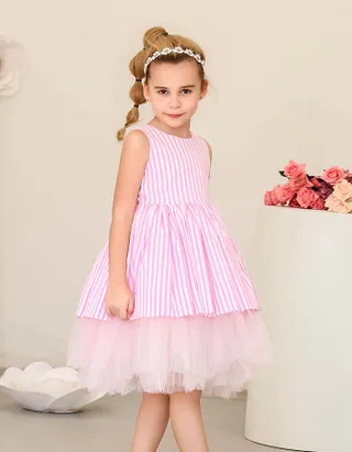 Toddler Girl Sleeveless Spanish Tulle Princess Ball Party Dress