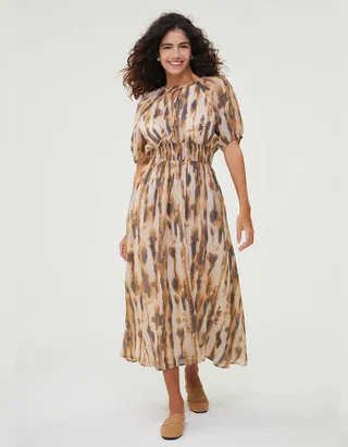 ALLOVIN The Jade Linen Dress