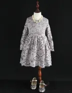 ALLOVIN Vintage A-Line Lace Dress