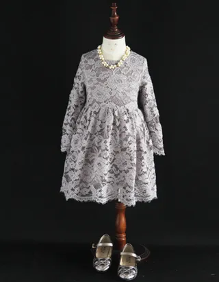 ALLOVIN Vintage A-Line Lace Dress