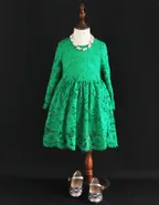 ALLOVIN Vintage A-Line Lace Dress