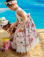 Toddler Girl Sundress Sleeveless Summer Floral Lace Casual Dress