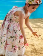 Toddler Girl Sundress Sleeveless Summer Floral Lace Casual Dress