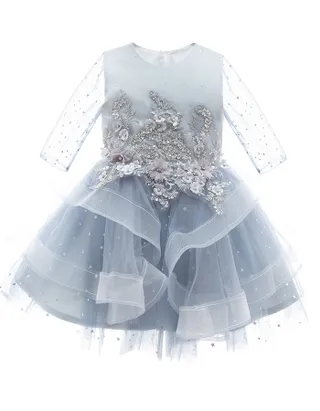 ALLOVIN Sequins Tulle Party Dress