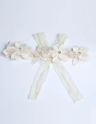 Allovin Cute Lace Tie-Back Headband