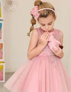 Allovin Lace Bow Decor Headband