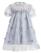 ALLOVIN Toddler Girl 3D-Butterfly Lace Tulle Dress