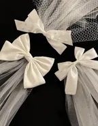 Allovin Girls White Double Layer Veil