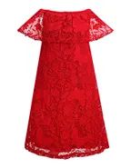 Toddler Girl Off Shoulder Lace Dress