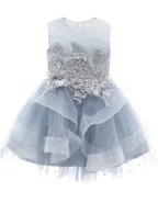 ALLOVIN Sequins Tulle Party Dress