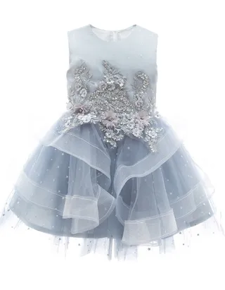 ALLOVIN Sequins Tulle Party Dress