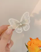 Allovin 5pcs Toddler Girls Lace Butterfly Hairpin