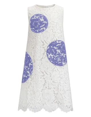 Toddler Girl Heart-Shaped Embroidery Lace Dress