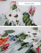 Toddler Girl Sleeveless Floral Printed Summer Party Casual Dress