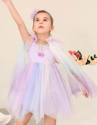 ALLOVIN Flower Sequin jersey Dress