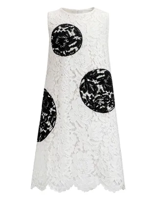 Toddler Girl Heart-Shaped Embroidery Lace Dress