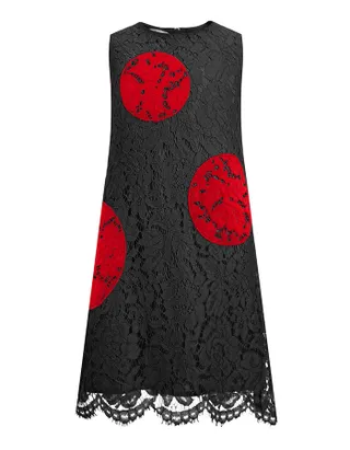 Toddler Girl Heart-Shaped Embroidery Lace Dress