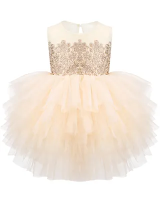ALLOVIN Embroidery Tutu Dress