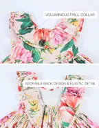 Allovin Toddler Girl Summer Holiday Hawaii Casual Floral Dress