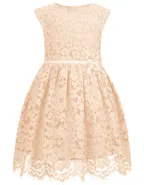 ALLOVIN Toddler Girl A-Line Wedding Lace Dress