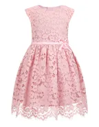 ALLOVIN Toddler Girl A-Line Wedding Lace Dress