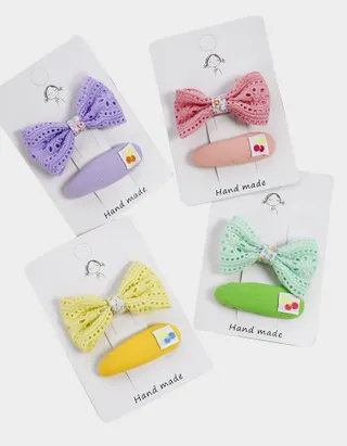 Allovin Toddler Girls Bow Hairpin 5 Pcs