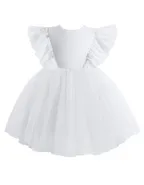 ALLOVIN Sheer back Party Dress