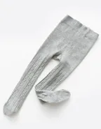 ALLOVIN 4pairs Cable Knit Cotton Leggings