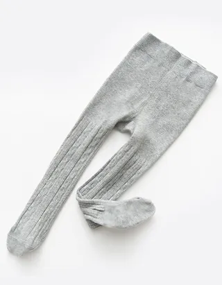 ALLOVIN 4pairs Cable Knit Cotton Leggings