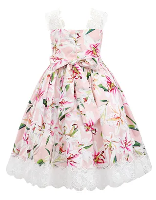Toddler Girl Sundress Sleeveless Summer Floral Lace Casual Dress