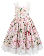 Toddler Girl Sundress Sleeveless Summer Floral Lace Casual Dress